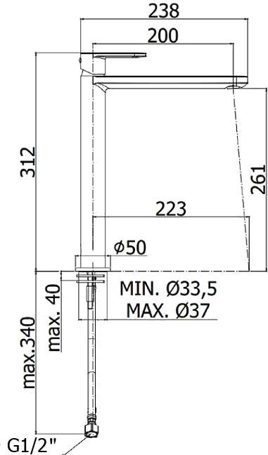 Смеситель Paffoni Candy CA081CR для раковины - 3