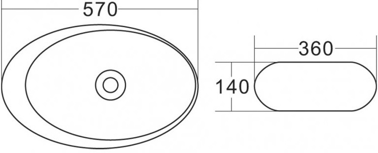 Раковина BelBagno BB1396 - 2