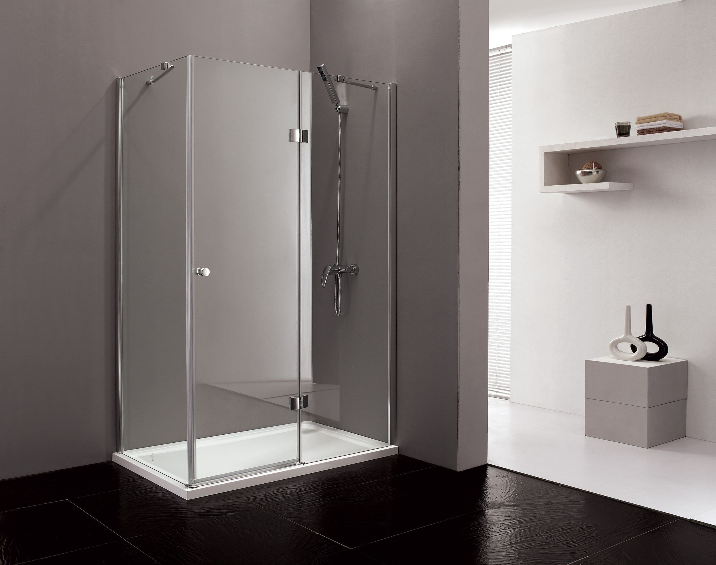 Душевой уголок Cezares Verona 120х100 хром стекло прозрачное VERONA-W-AH-1-120/100-C-Cr - 1