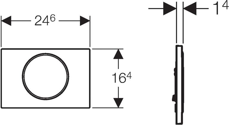 Кнопка смыва Geberit Sigma 10 115.758.KJ.5 белый / хром - 1