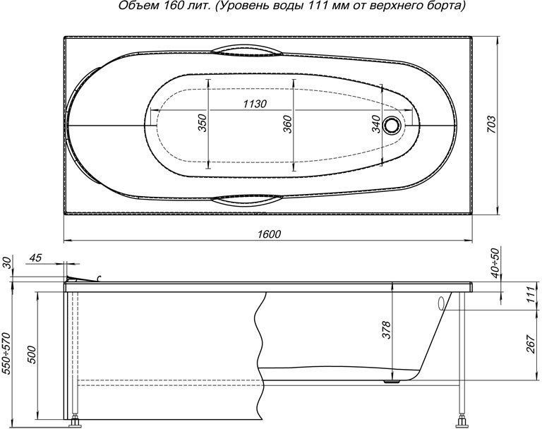 Панель фронтальная DALI 160  239388 - 1