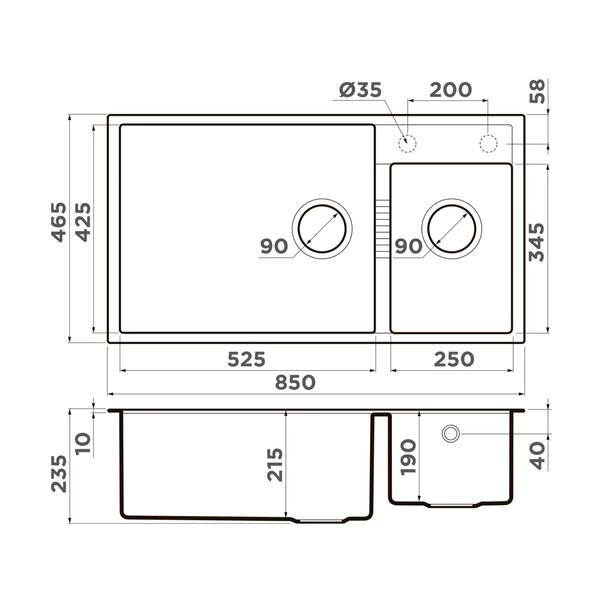 Мойка кухонная Omoikiri Tedori Tetogranit/leningrad grey  4993542 - 1