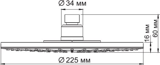 Верхний душ Wasserkraft A067 - 2