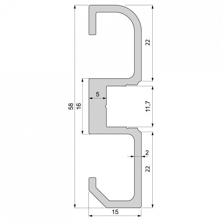 Профиль накладной Deko-Light AM-02-10 970601 - 1
