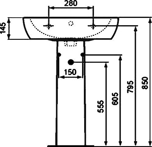 Подвесная раковина Ideal Standard Tempo  T056401 - 8