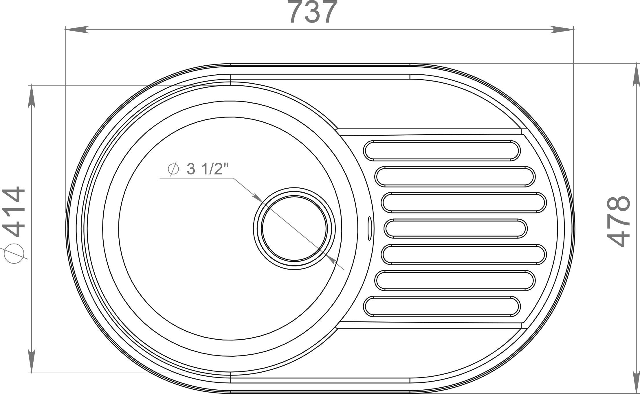 Мойка кухонная GranFest Quarz Z18 серый - 2