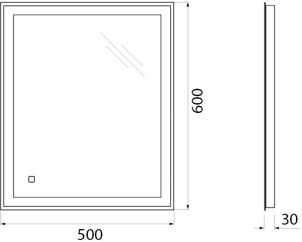 Комплект мебели Belbagno Kraft Mini 50 R серый - 8