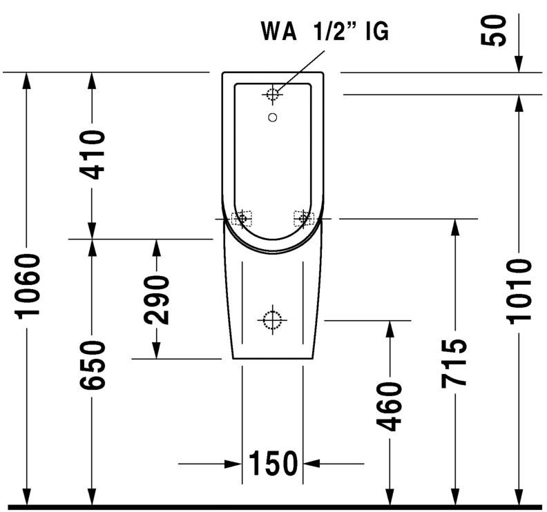 Писсуар Duravit Starck 3  827250000 - 3