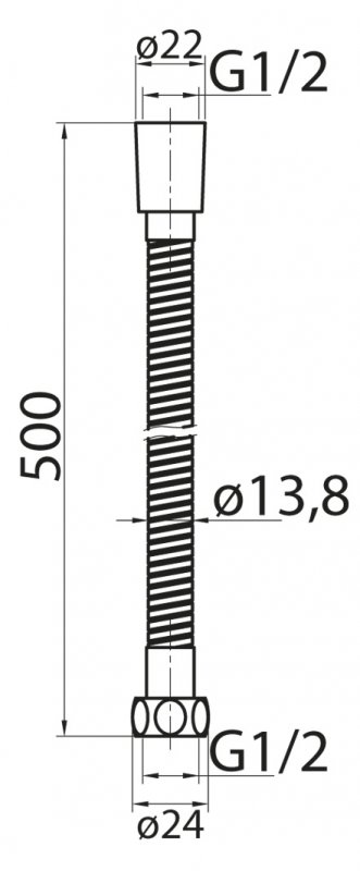 Душевой шланг Cezares Articoli vari  CZR-FMDC-120-03 - 1