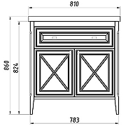 Подстолье Монте 80	 10791 БЖ - 3