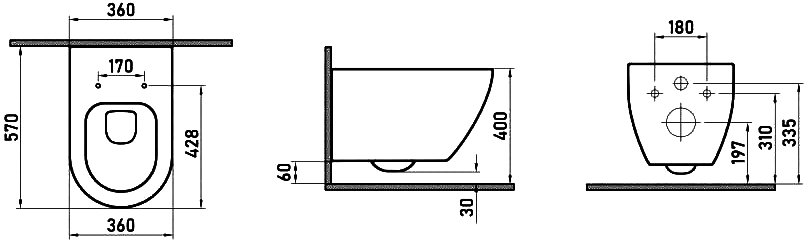 Унитаз подвесной Berges Wasserhaus Mascon Rimless 082128 с микролифтом - 7