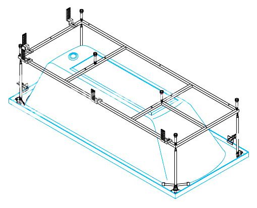 Металлический каркас METAURO-Central-MF - 1