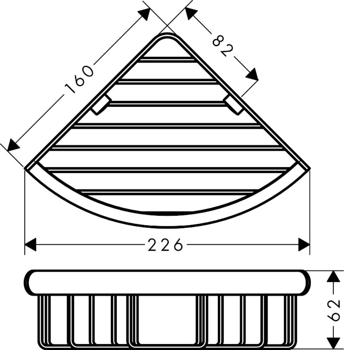 Полка Hansgrohe Logis Universal 41710000 угловая - 1