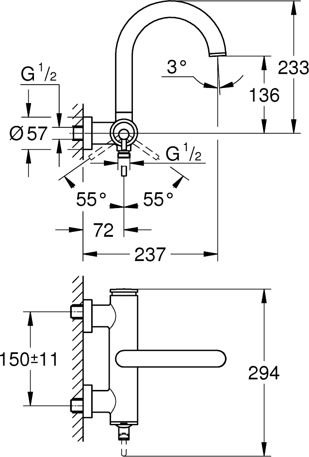 Смеситель Grohe Atrio New 32652GL3 для ванны с душем, холодный рассвет - 1