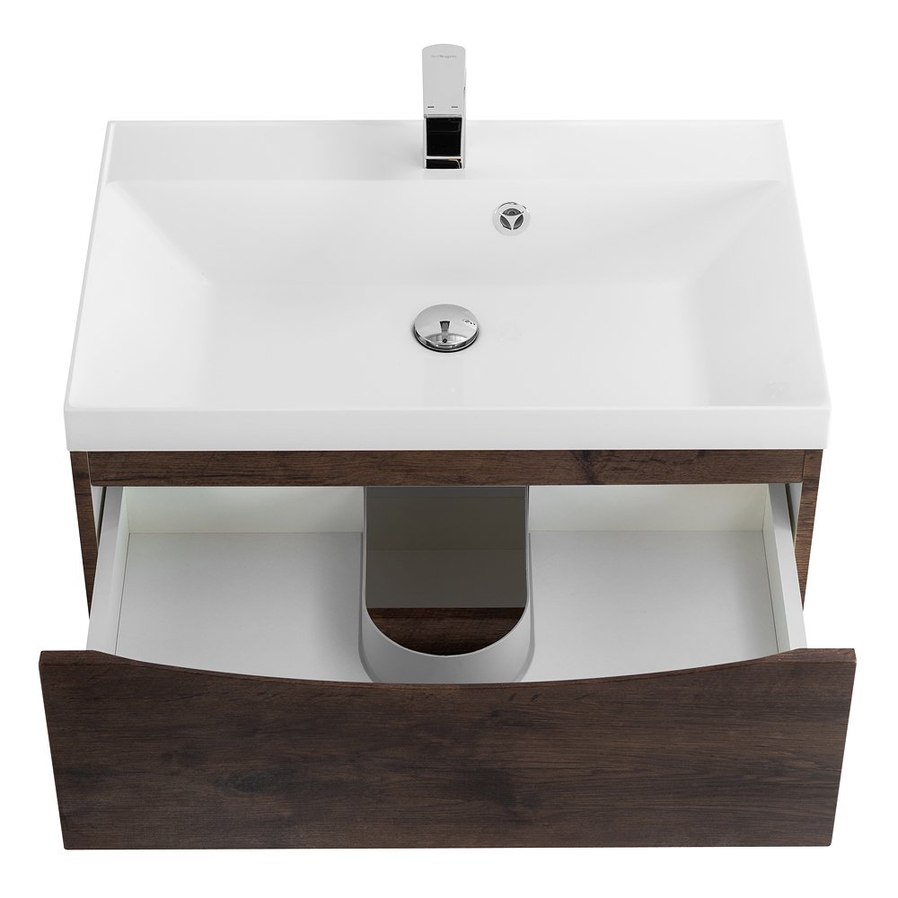 Тумба с раковиной Belbagno Marino 70 темное дерево  - 2