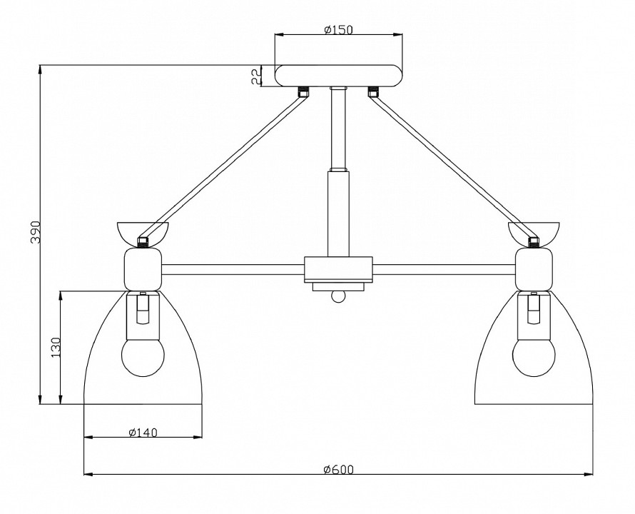 Люстра на штанге Freya Delia FR5033CL-05W - 2