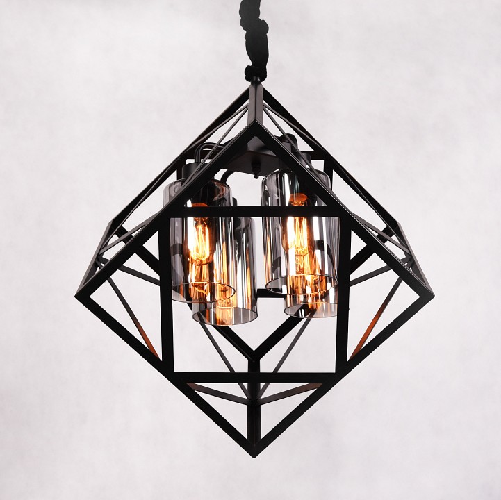 Подвесная люстра LUMINA DECO Brutte LDP 11339-4 BK - 2