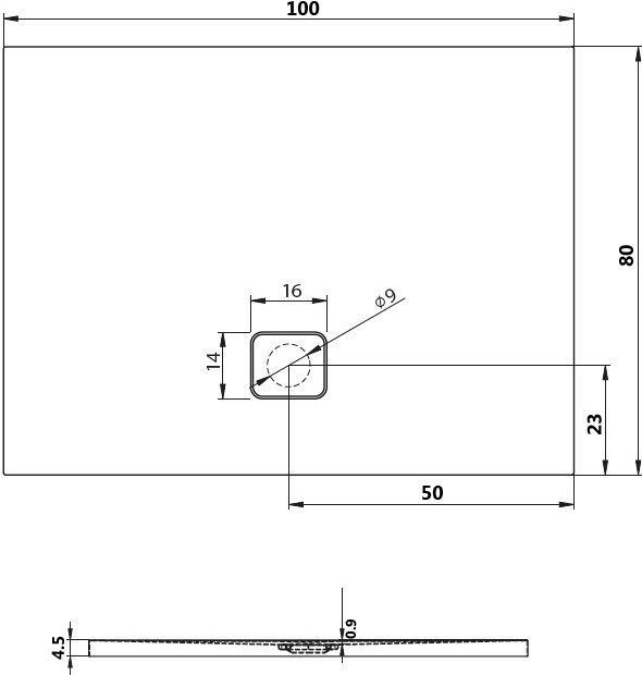 Душевой поддон Riho Basel 100x80 см (DC140050000000S) D005005005 - 6