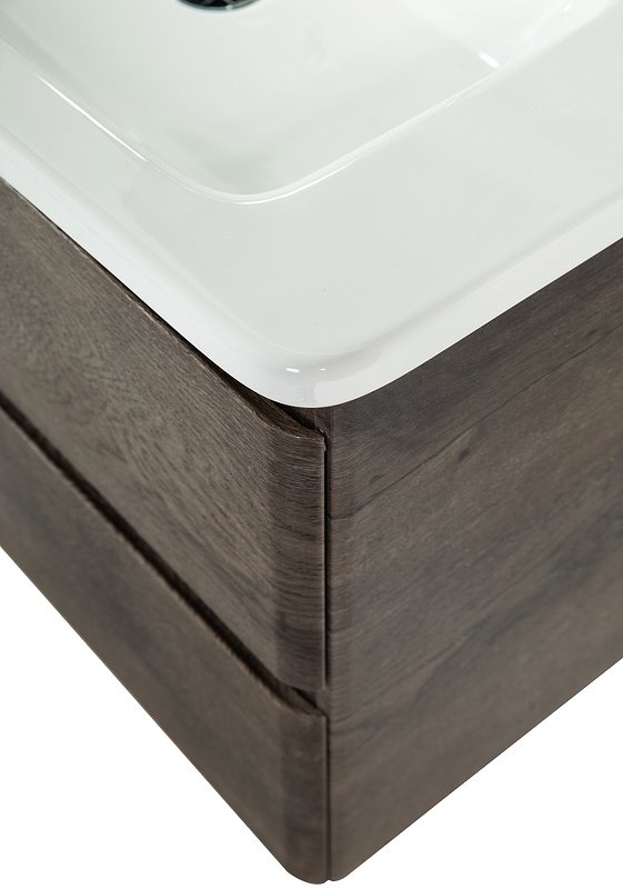 Тумба с раковиной BelBagno Albano 80 темное дерево не - 6