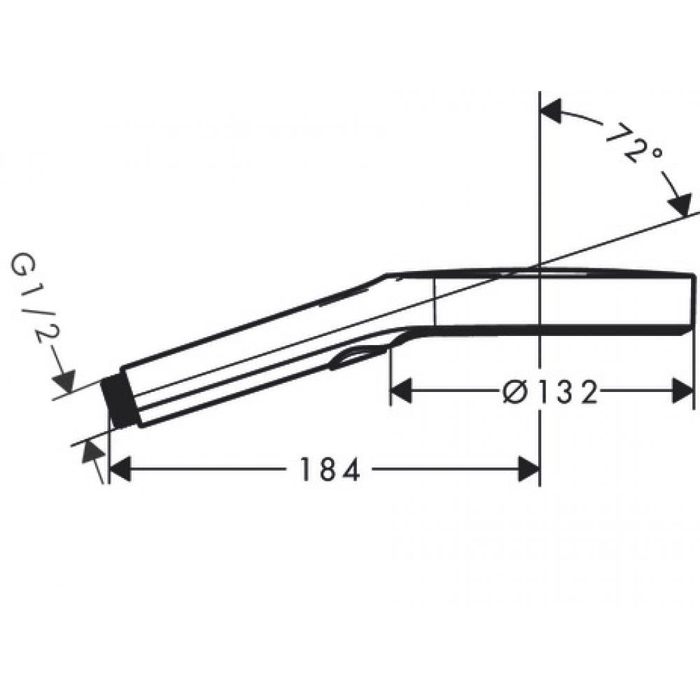 Ручной душ Hansgrohe Rainfinity 130 3j 9L, шлифованная бронза 26865140 - 1