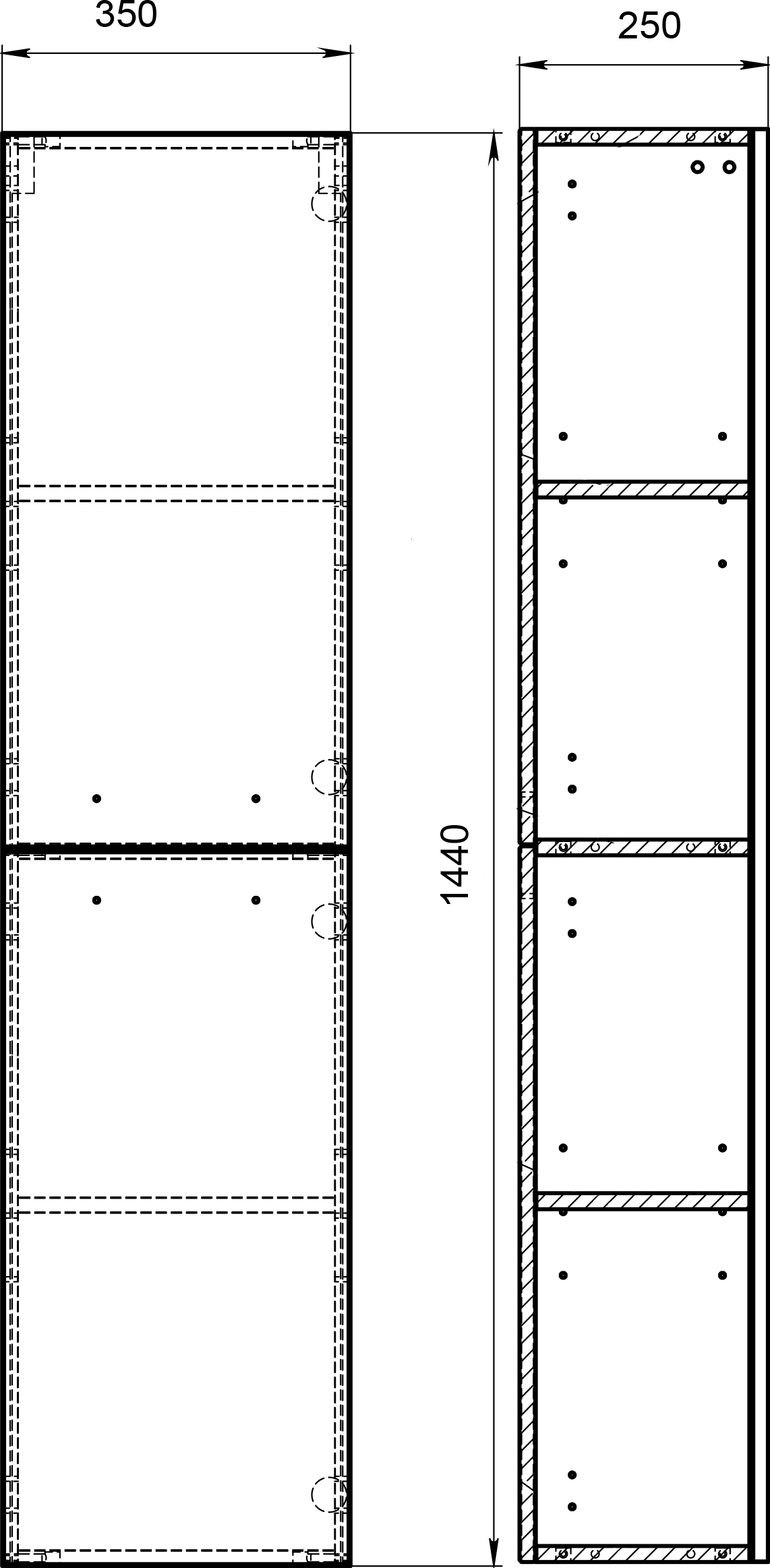 Шкаф-пенал Cersanit Melar B-SL-MEL - 2