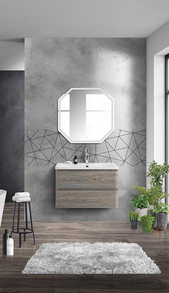 Комплект мебели BelBagno Albano 80 светлое дерево - 0