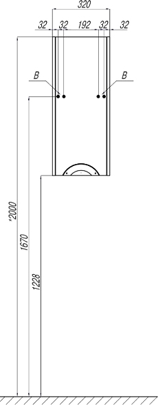 Шкаф AQUATON Сильва L дуб фьорд 1A215703SIW6L - 5