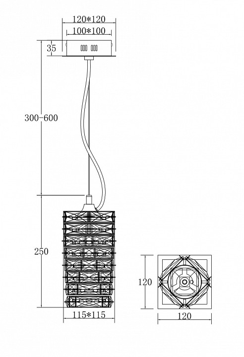 Подвесной светодиодный светильник Maytoni Coil MOD124PL-L3CH3K - 5