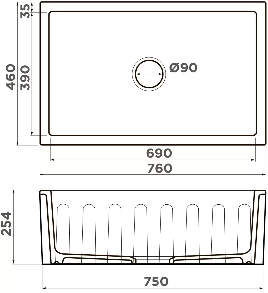 Мойка кухонная Omoikiri Mikura Natceramic/white  4993022 - 2