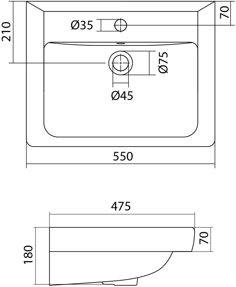 Раковина мебельная Aquaton Тигода 55 белый 1WH302126 - 3