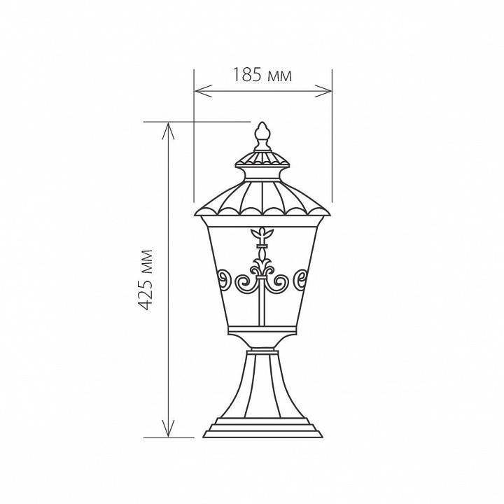 Наземный низкий светильник Elektrostandard Diadema GLYF-8046S - 1