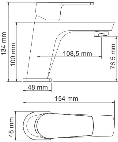 Смеситель Wasserkraft Dill 6103 для раковины - 2