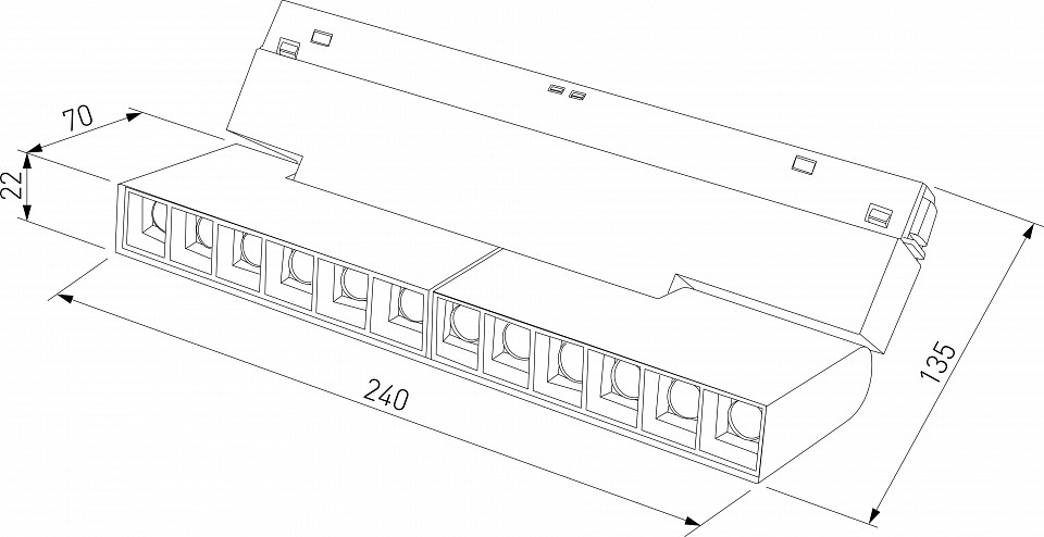 Накладной светильник Elektrostandard Slim Magnetic a066540 - 5