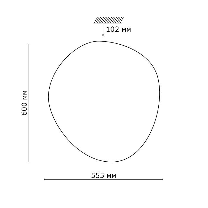 Настенно-потолочный светодиодный светильник Sonex Color Stone 2039/EL - 4