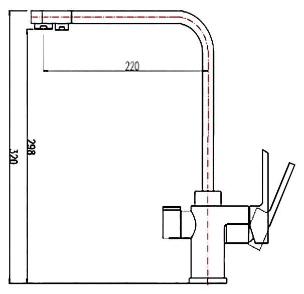 Смеситель Zorg Clean Water ZR 334 YF черный металлик для кухонной мойки ZR 334 YF ЧЕРНЫЙ МЕТАЛЛИК - 1