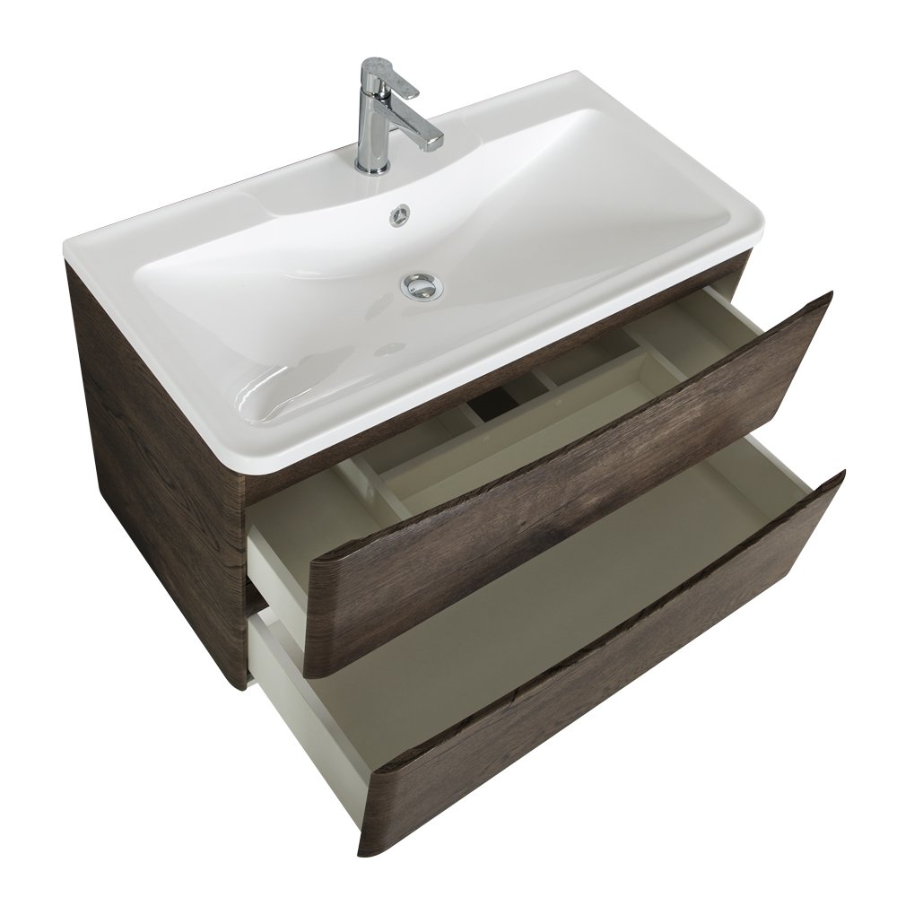 Тумба под раковину BelBagno Acqua 100 темное дерево ACQUA-1000-2C-SO-RNG - 2
