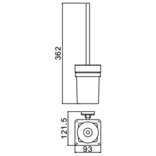 Настенный ершик для унитаза Gappo G38 G3810 - 1