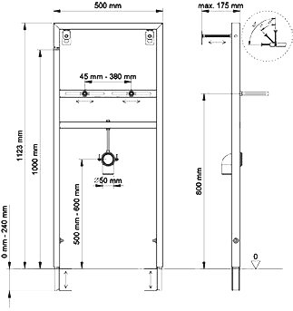 Система инсталляции для раковин Berges Wasserhaus Novum 049214 - 1