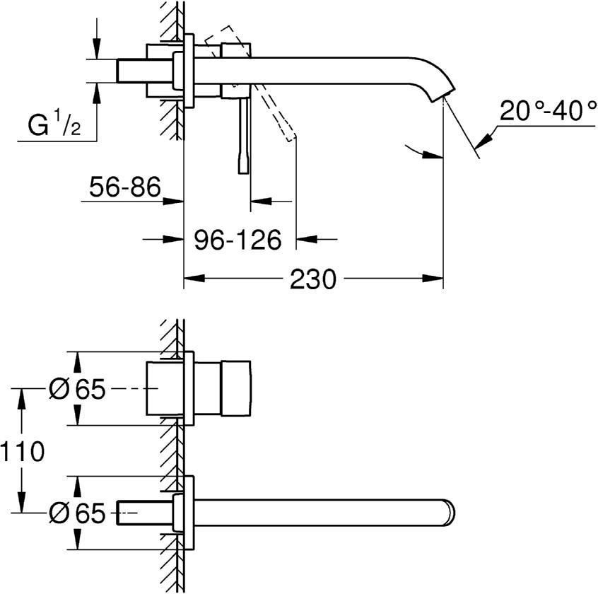 Смеситель Grohe Essence New 19967001 для раковины - 3