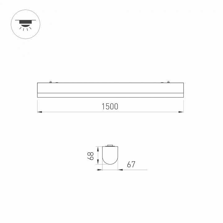 Потолочный светодиодный светильник Arlight ALT-Largo-1500-40W Day4000 033055 - 3