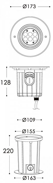 Встраиваемый в дорогу светильник Deko-Light Soft Flex 7 730267 - 2