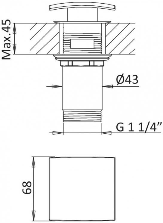 Смеситель Cezares Porta LS1 BIO для раковины PORTA-LS1-BIO - 2