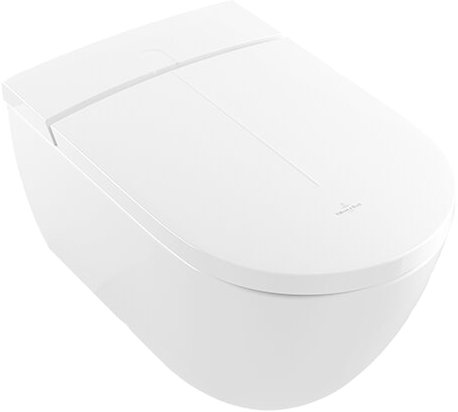 Унитаз подвесной Villeroy & Boch Viclean V0E100R1 альпийский белый, с функцией биде - 0