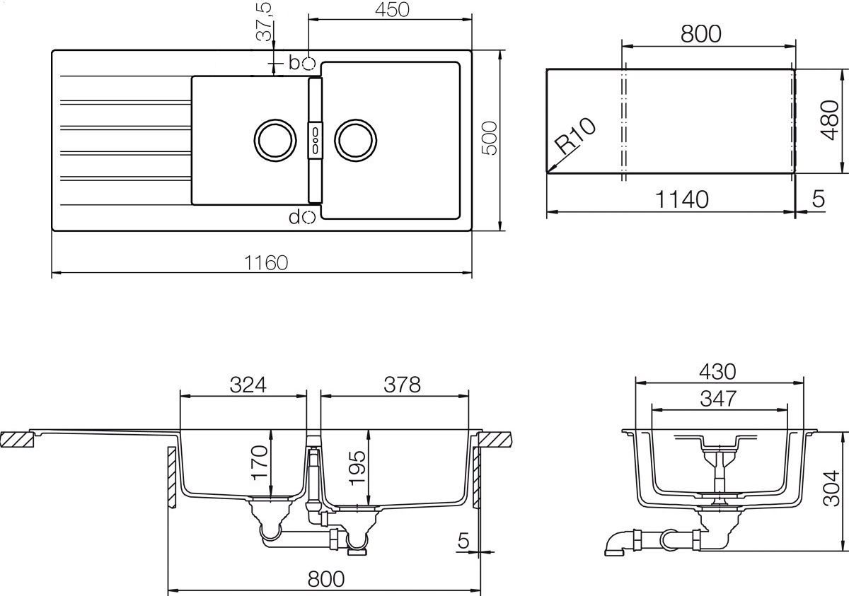 Мойка  Signus 80D  Cristadur поларис 700069 - 1