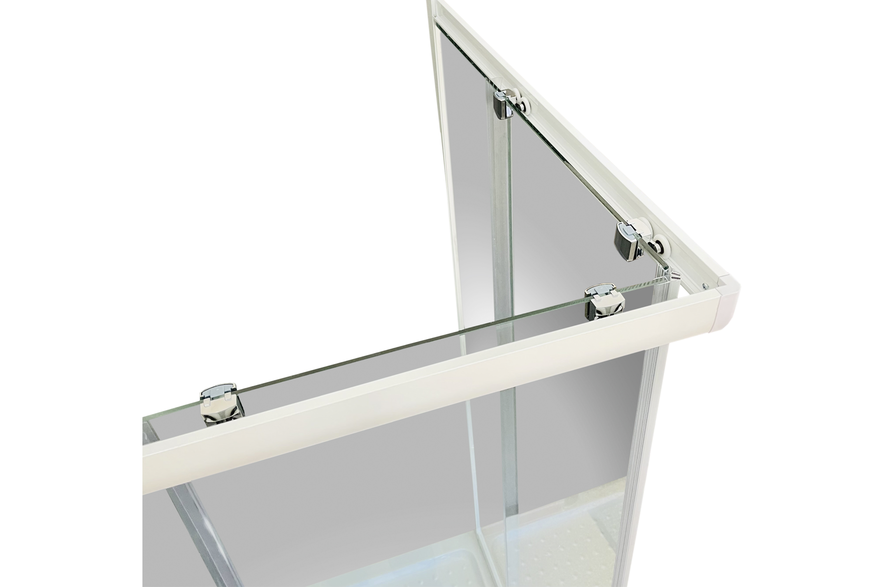Душевой уголок Royal Bath HPD 110x120 профиль белый стекло прозрачное RB12110HPD-T - 2