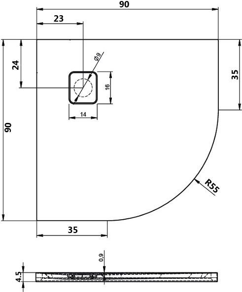 Душевой поддон Riho Basel 90x90 см (DC980050000000S) D005047005 - 3