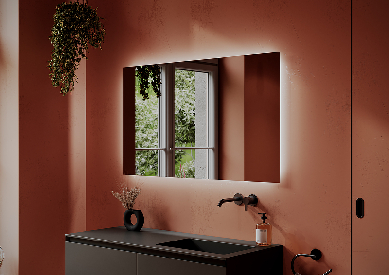 Зеркало Sancos Square 120х70 с подсветкой SQ1200 - 1