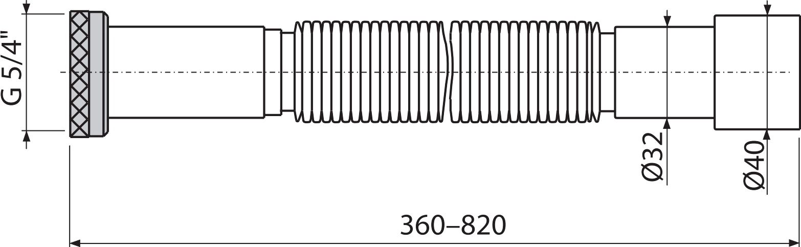 Гофра AlcaPlast A706 - 2