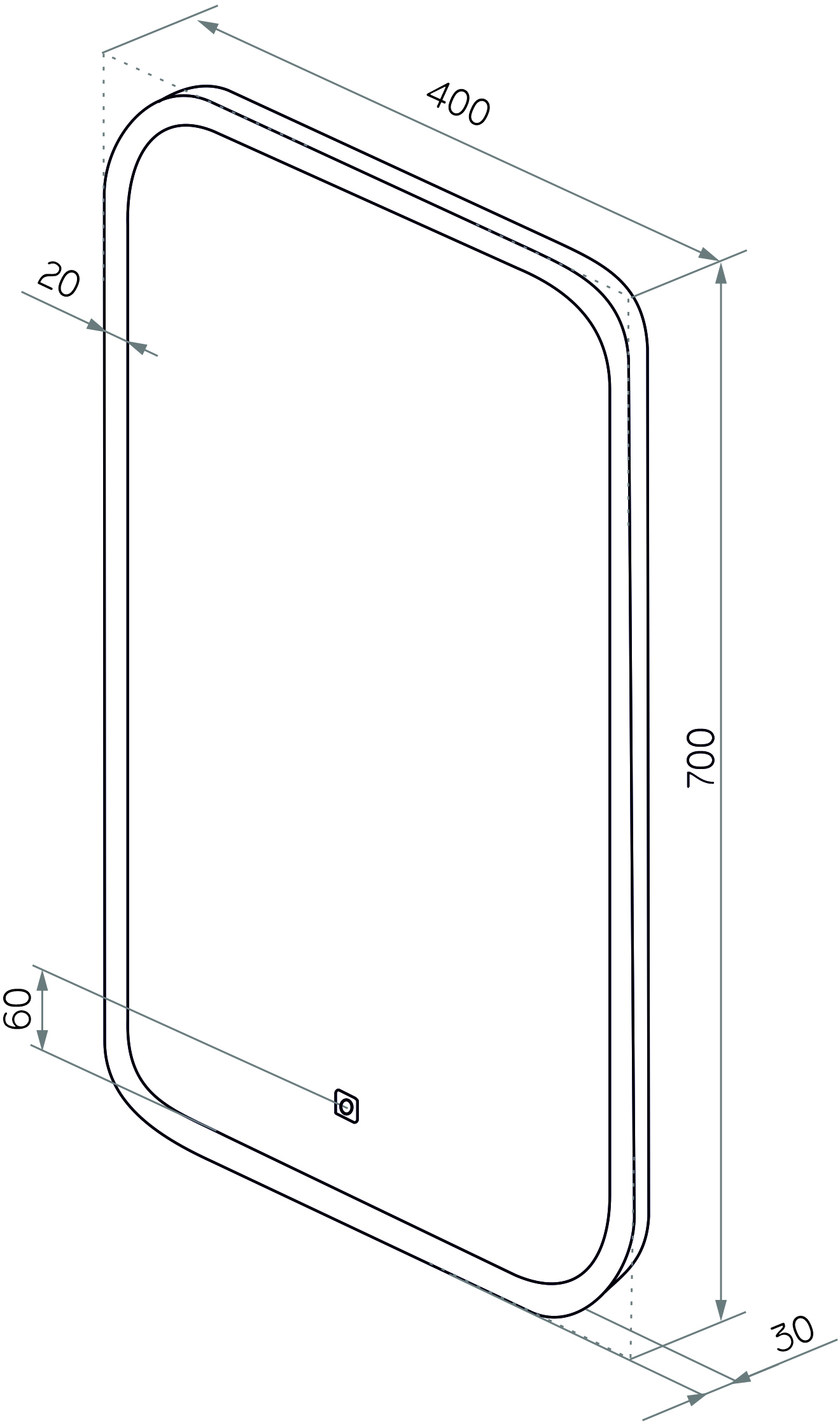 Мебель для ванной DIWO Казань 40 L 564541 - 8