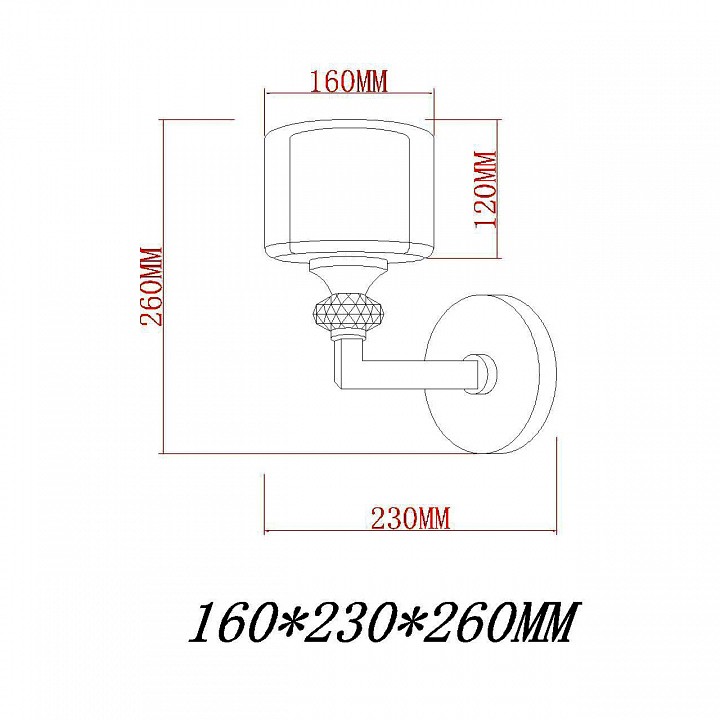 Бра Vele Luce Lotus VL1054W01 - 1